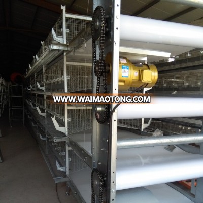 Automatic 4 Tiers H Type Layer Chicken Cage Poultry Equipment